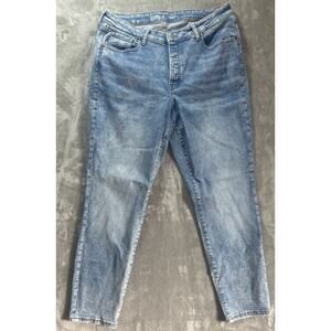 Old Navy Jeans 16 Long High Rise O.G. Straight Stretch Retro Casual Americana